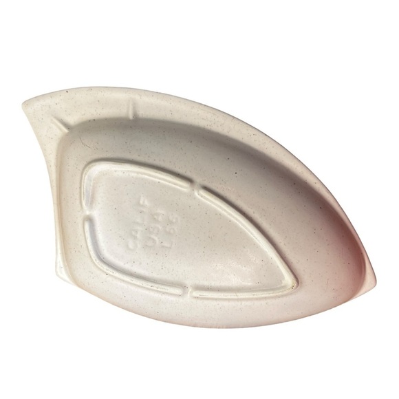 Vintage ALBE L69 Divided Serving Dish Cream Speckled Floral Ceramic Tray - Picture 5 of 8